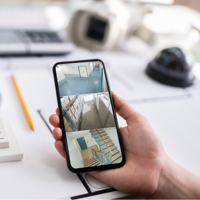 Peoria security camera feed on cell phone
